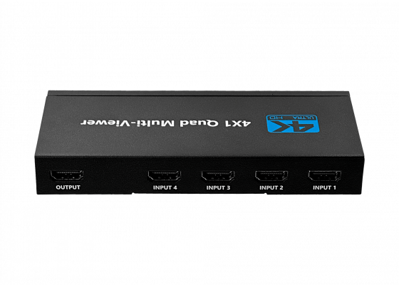 HDMI-4X1 Conmutador Multiplexor 4 Entradas a 1 Salida compatible con 1080p/4K incluye 5 Cables HDMI-H y USB-C más Control