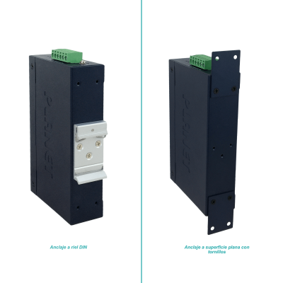IGS-801M PLANET 8 Puertos 1000 Conmutador Industrial Gestionable Montaje Carril DIN Gigabit requiere Alimentación 12-48VDC o 24VAC