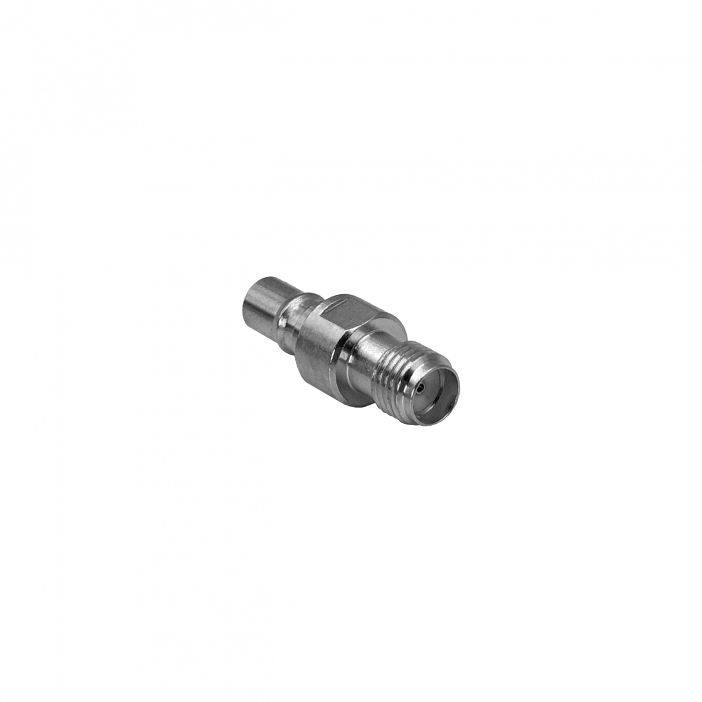 SHQH Adaptador de Unión Coaxial Hembra QMA a Hembra SMA de 20mm de Longitud