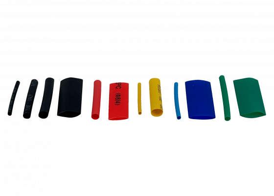 KIT-TERMO Conjunto de Fundas Termocontraíbles 530-Unidades 1,5 2 3 4 5 6 8 10mm Surtido-Colores