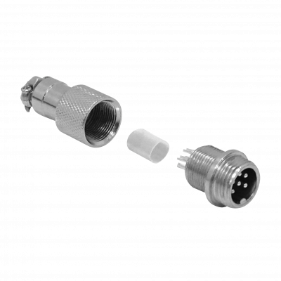 GX12MV-6 6-pin Macho Volante Conector GX12 Soldable Aviacion