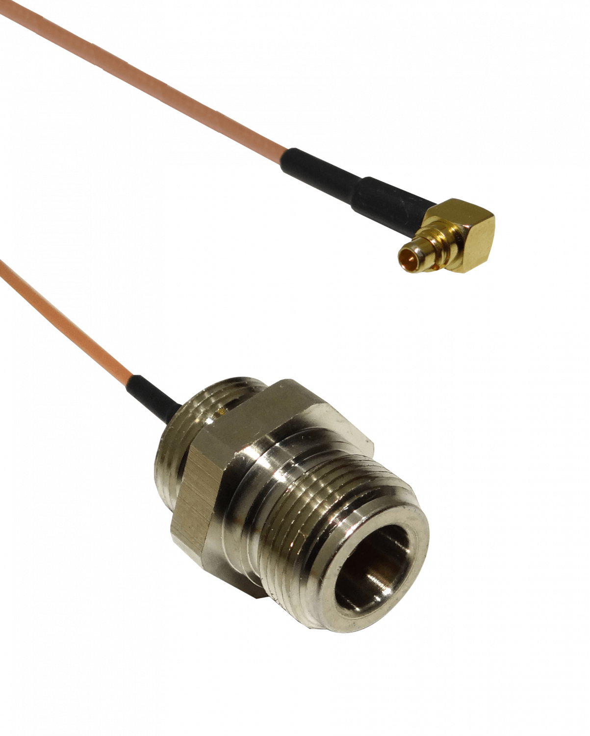 OEMMMCX Cable adaptador de 32cm Pigtail con conector MMCX-Macho a N-Hembra, no compatible con CA411/433