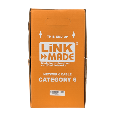 CBX6L-UN3 LINKMADE Cable UTP Exterior PE Unifilar Negro Cat6 Cobre 300 metros