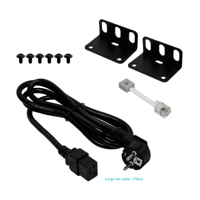IPM-8221 PLANET Unidad de distribución eléctrica con entrada C20, 8 salidas C13, control IP por LAN, monitorización de temperatura/humedad/amperaje y 2 puertos serie