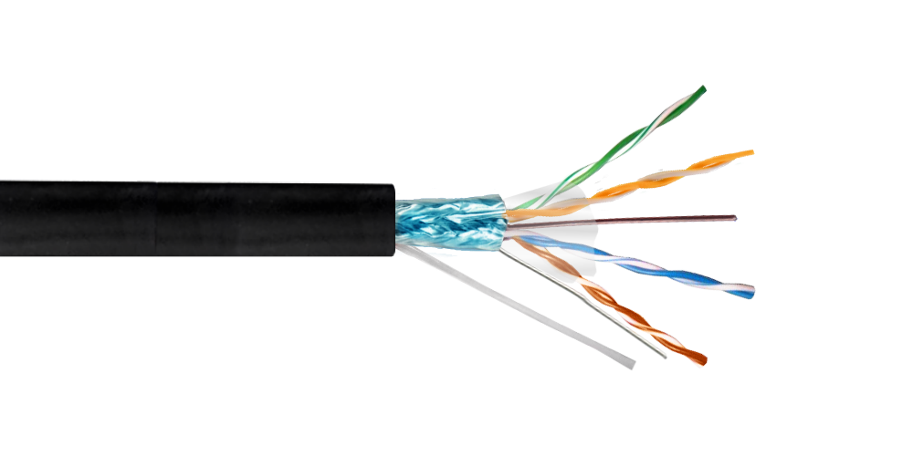 CBXC-FN3 LINKCHIP AWG25/0,45mm CCA ExteriorPE Negro Cable F/UTP 305mt Aleacion
