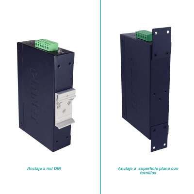 IGS-501T PLANET 5 Puertos 1000BASE-T IP30 Conmutador Industrial Carril DIN Gigabit Alimentación Requerida 12 a 48 VCC