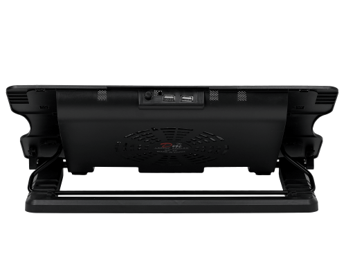 SOP-VENT Soporte ajustable con ventilador Negro para Portatil 9-17Pulg 2-USB