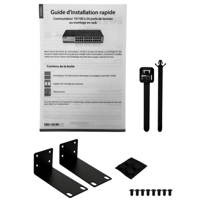 DES-1024D D-LINK Conmutador 24 puertos 100 Mbps No Administrable Montaje Rack Alimentación 220V Directa