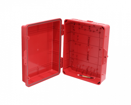 NP141105R ALTELIX Roja 355x280x127mm IP55 Envolvente Estanca NEMA3 Policarbonato+ABS