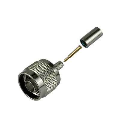 NM2C Conector compresible Serie-195 para cable LMR195/RG58 con terminación N Macho