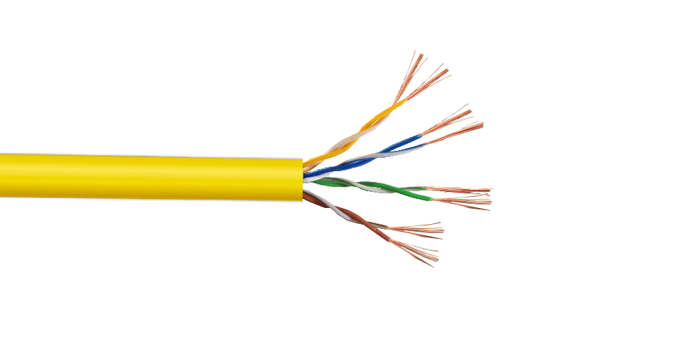 CBL-MM3 Cable multifilar UTP de cobre Cat5E color amarillo de 300 metros para patch LINKMADE
