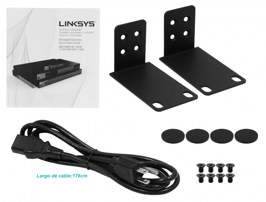 LGS328C LINKSYS Switch Gestionable Rack 28-puertos 24x1000 4xSFP+10G 1xConsola RS232-RJ45