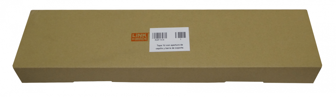 RAP-1CS LINKMADE TAPA-SOPORTE-POSTERIOR 1U C/APERTURA-CEPILLO P/RACK-19P