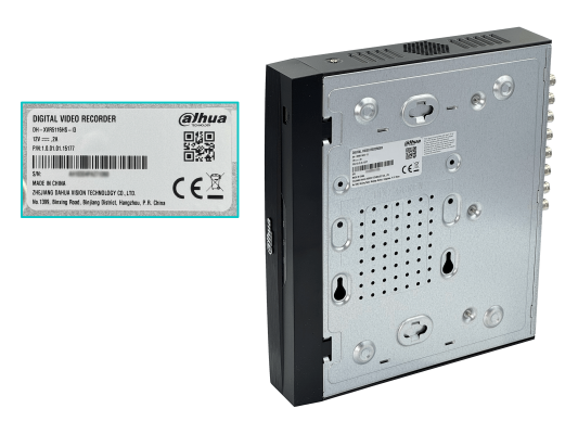 5116-IP Videograbador IP DAHUA de 16 canales 5MP con salidas HDMI y VGA, 2 puertos USB, 2 conectores RCA-H, 1 puerto SATA para disco de hasta 16TB, serie WizSense XVR5116