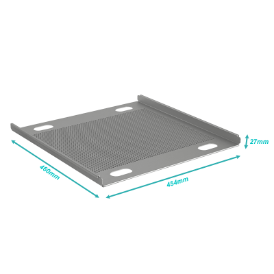 URack-SHELF UBIQUITI Bandeja Ventilada p/URACK Soporta-20Kg 454x460x27mm