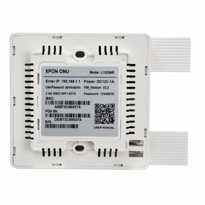 ONU-X2 ONU XPON 1-1000 1-SC/UPC 2,4GHz 300Mbps necesita-12V/1A L1G2WR