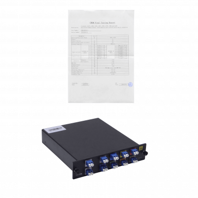 CWDM-MUX8A MIKROTIK Multiplexor/Demultiplexor óptico pasivo CWDM 8 canales Puertos SFP/SFP+ 20 conectores LC