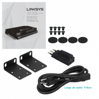 LGS352MPC LINKSYS 48-1000-PoE-at 4-SFP+10G 740W-total Conmutador Admin-RJ45-Consola Rack