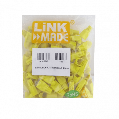 RJC-BM Amarillo Empaque-100-unidades Protector para Conector RJ45