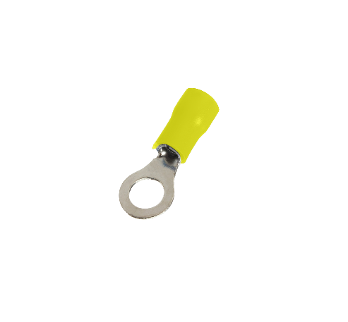 OJO-5360 RV5.5-5 Terminal Ojal 5,3mm 4-6mm2-Cable 50 unidades Conector Amarillo Aislado PVC