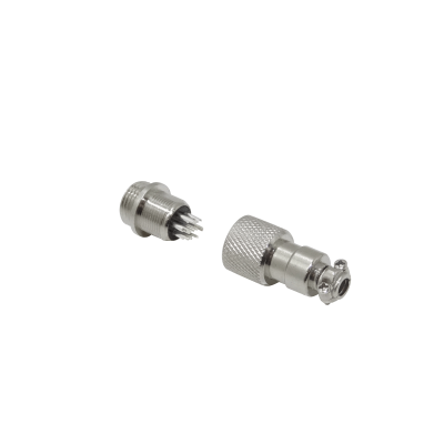 GX12MV-7 7-pin Macho Volante Conector Metalico GX12 Soldable Aviacion