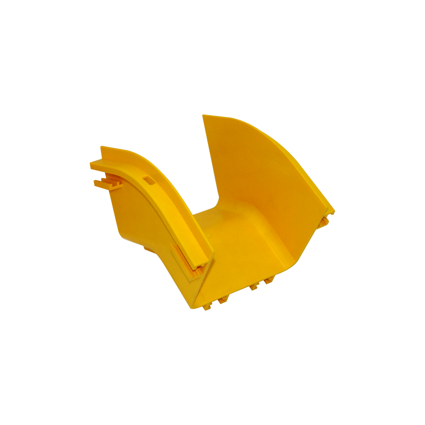 CCA-120-AE Codo externo 45° amarillo 120x100mm, material PC+ABS libre de halógenos, macho