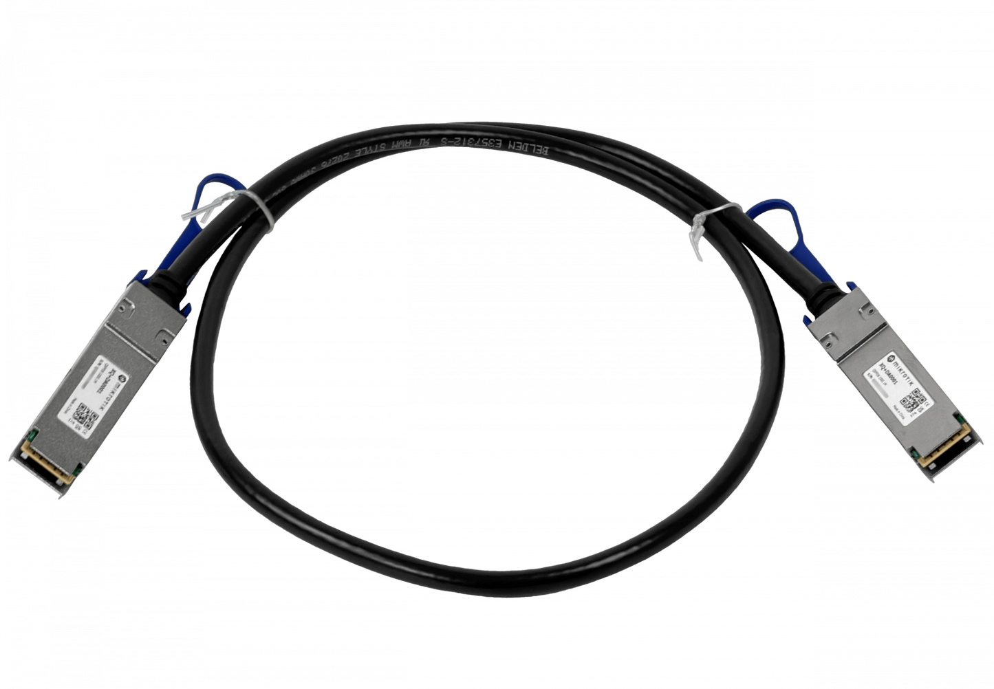 XQ+DA0001 MIKROTIK 1mt QSFP28-100G Cable de Interconexión Directa Backbone DAC Cobre 30AWG PVC