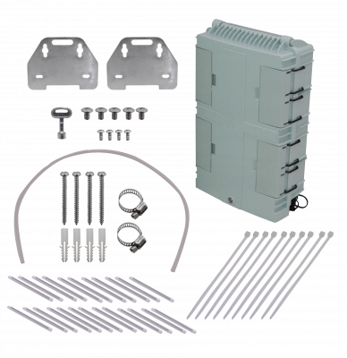 BOX-X16 Blanca 16-OptiTap 16-SC IP65 2-Estopa Caja Fibra NAP req-JXSXX miniSC
