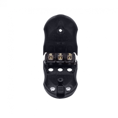 EMV2T REMA 2P+T Negro 10A SEC-49028 Enchufe Macho Volante con-Tierra
