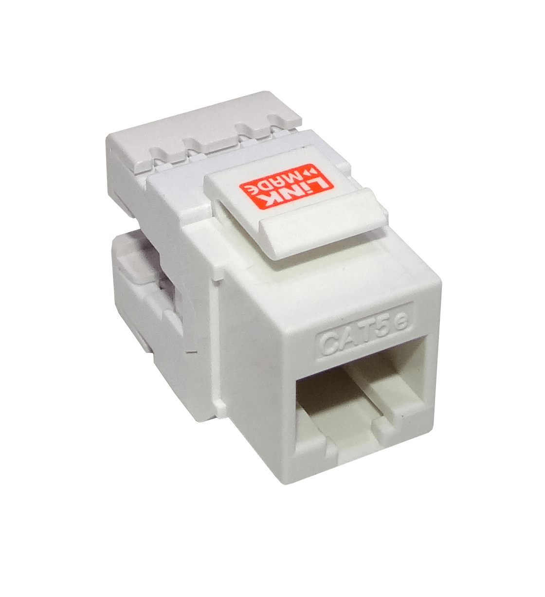 KP5WL-1 LINKMADE Conector Keystone Cat5E U/UTP Blanco 180º para Ponchar con Herramienta KPT