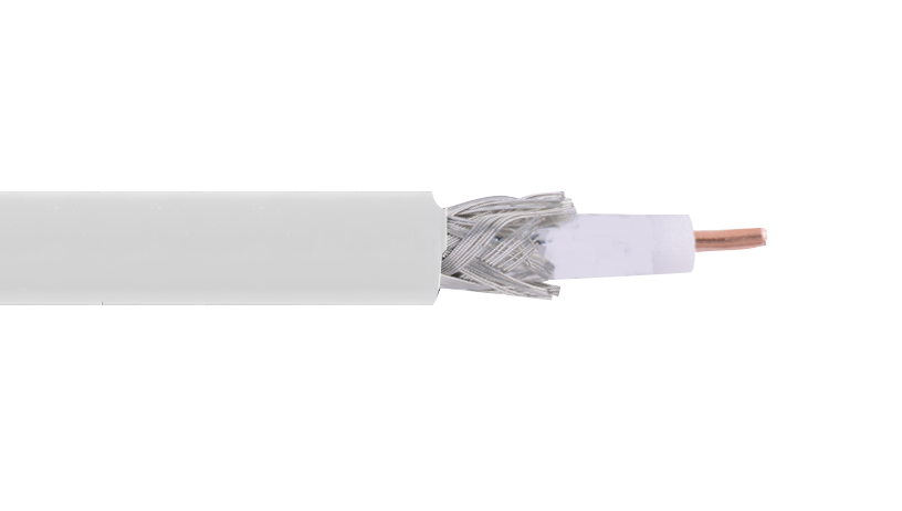 RG59W Cable-Coaxial RG59 305-metros Blanco Núcleo-CCS Referencia-RG-59