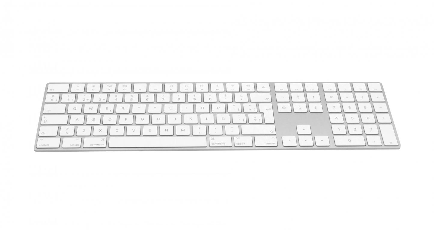 TECLA-GRA APPLE c/Numerico s/Huella Teclado Bluetooth Recargable Spanish A1843