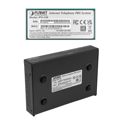 IPX-330 PLANET Central Telefónica IP PBX 30 Cuentas SIP 1 Puerto 10/100 1 WAN 2 Puertos FXO RJ11 USB Fax
