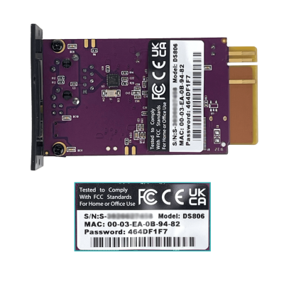 SNMP-13 ENERSAFE Tarjeta de Gestión SNMP Monofásica para ESOLT-E 1-40KVA IP 1-100 USB-Mini