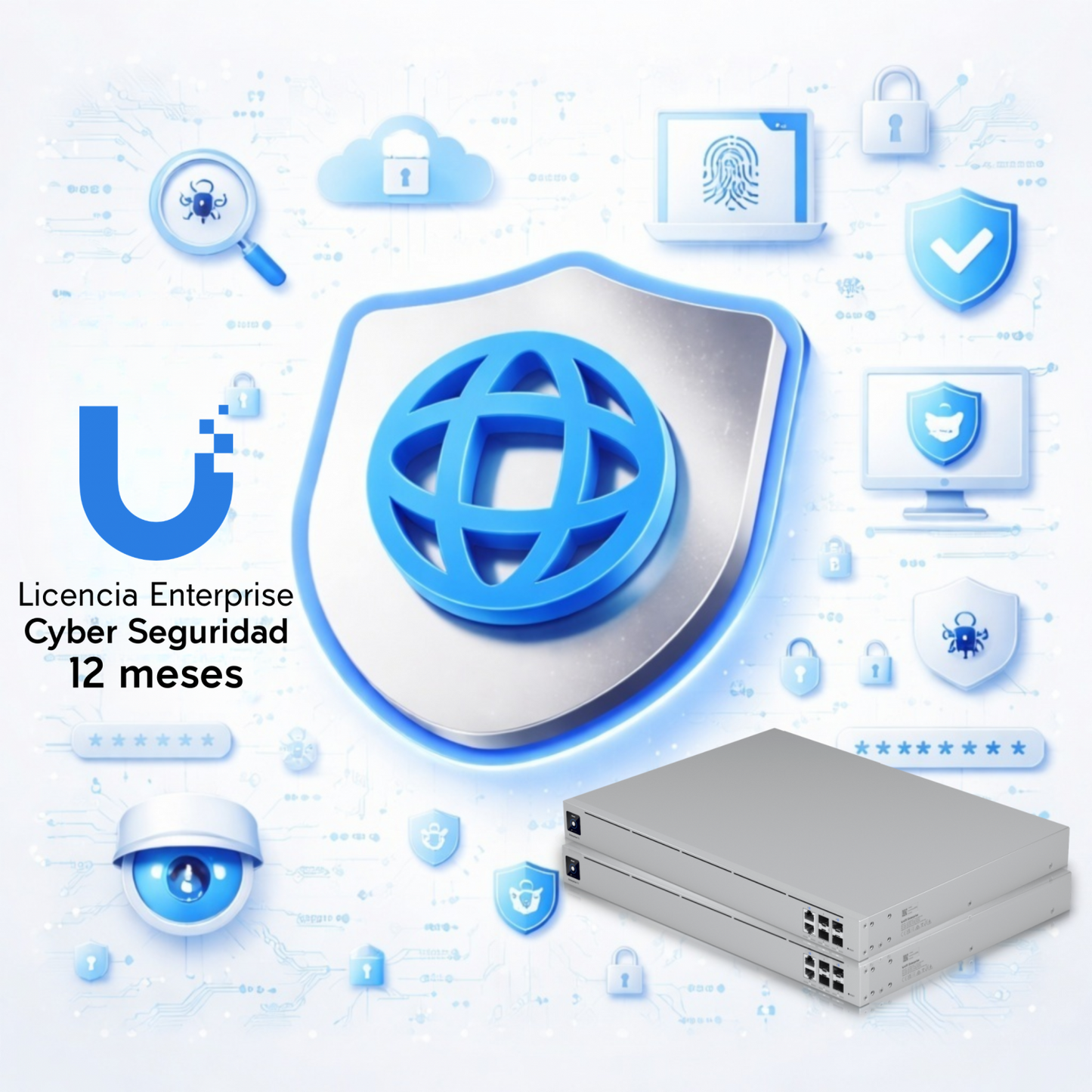 UICS-1Y-E UBIQUITI Empresarial Suscripción Defensa Cibernética 12-Meses
