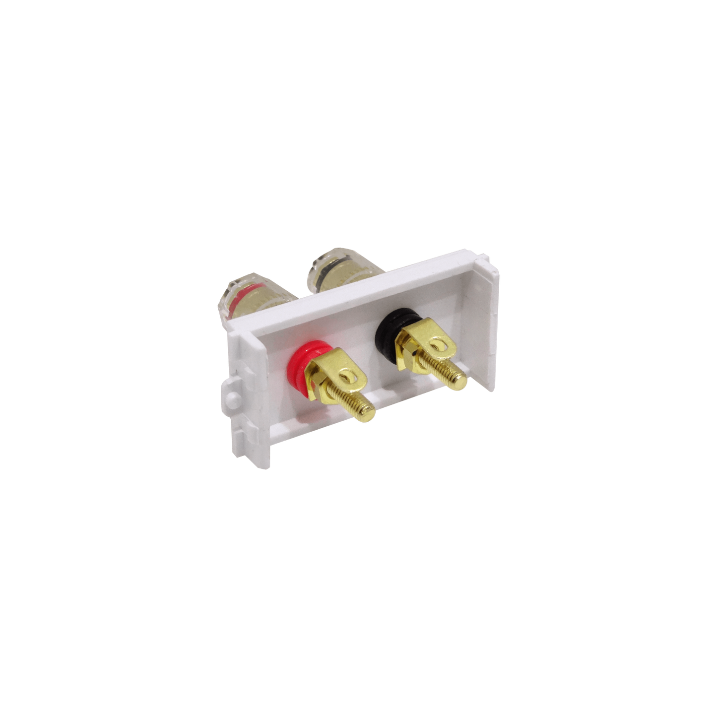 FQRN2 Módulo 2-Banana Altavoz Rojo-Negro Tuercas y Soldable