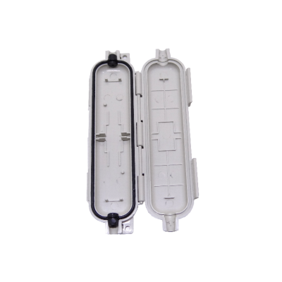 MUFA-1E 160x48x9mm Caja Unitaria para Empalme de Fibra Blanca requiere Manguito de Empalme para Uso Externo