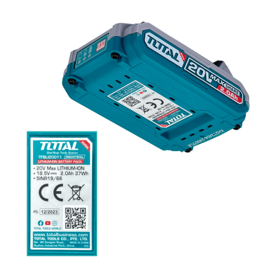 BAT-2A TOTAL Acumulador de Litio 20V 40Wh Ion-Litio Recargable 2000mAh P20S TFBLI20011