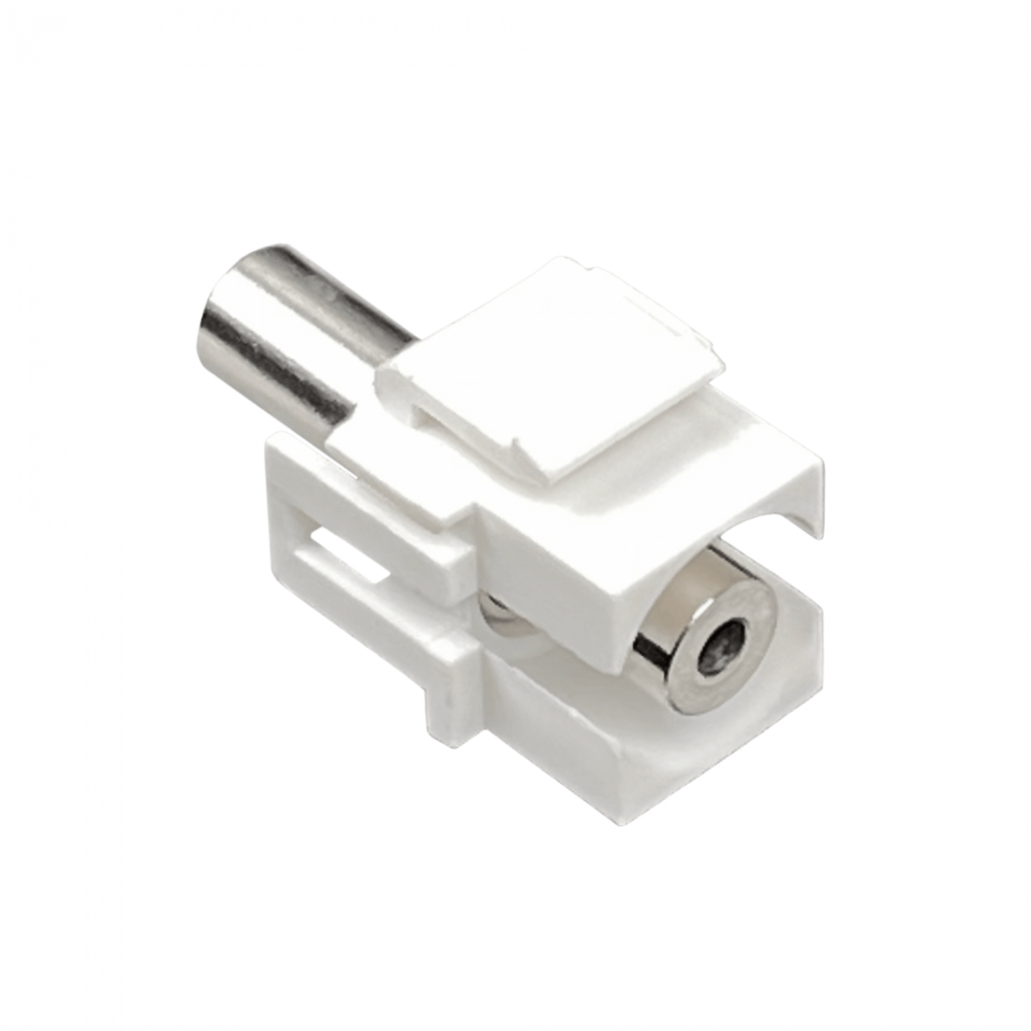 K35L 3.5mm Keystone Audio-Hembra-Hembra 3,5mm-HH Blanco Phone-1/8