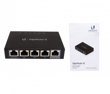 ER-X-LIQ USADO UBIQUITI 5-1000 POE-IN/9-26V POE-OUT inc-12V L2 EDGE-ROUTERX
