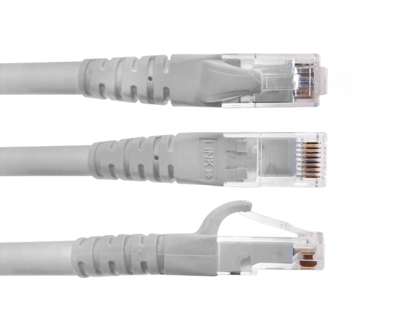 CP6G-80L LINKMADE 8 Metros Cat6 U/UTP Gris LSZH Latiguillo de Red Moldeado Multihilo