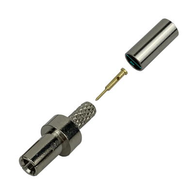 8M1C Conector Coaxial Engarzable TS9 Macho para Cable RG316, CA100 y RG174