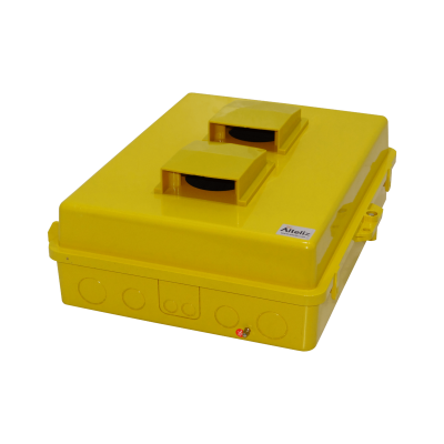 NP171406YV ALTELIX Con Rejilla Amarilla 432x355x152mm IP55 Cofre de Exterior NEMA3 PC+ABS