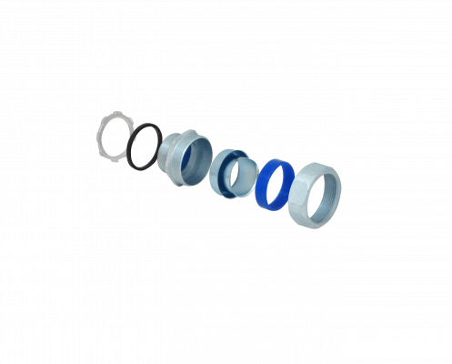 M40-SA Prensaestopas Metálico de 40mm para Conducto Flexible con Protección IP65