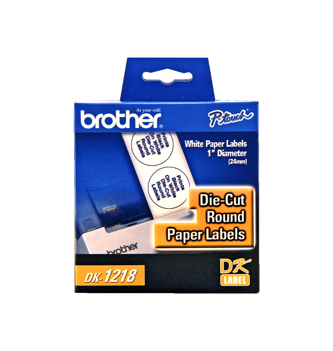 DK1218 Brother 24mm-Diámetro 1000-Rótulos Autoadhesivos Papel Blanco para-QL