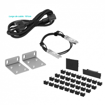 USW-PRO-AGGREG-LIQ Switch de agregación UBIQUITI de segunda mano UniFi con 4 puertos SFP28 y 28 puertos SFP+ de 10G para montaje en rack con administración de capa 3 y alimentación de 100 a 240 V