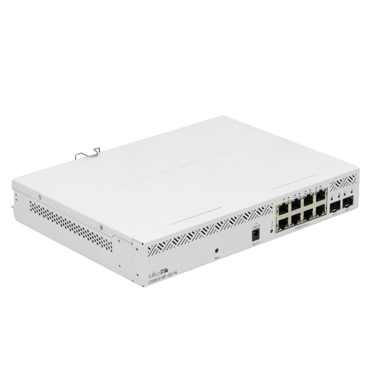 CSS610-8P-2S+IN-LIQ MIKROTIK REACONDICIONADO 8-Puertos-1000-PoE 140W-total 2-SFP+10G Conmutador de Rack 100-24