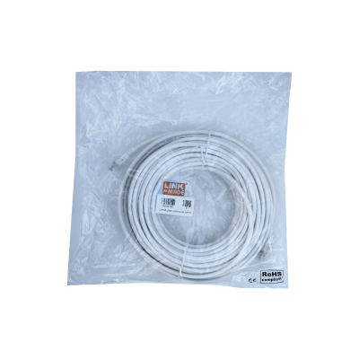 C6AW-200 LINKMADE 20mt Cat6a U/FTP Blanco LSZH Cable Conexión Moldeado Multiconductor