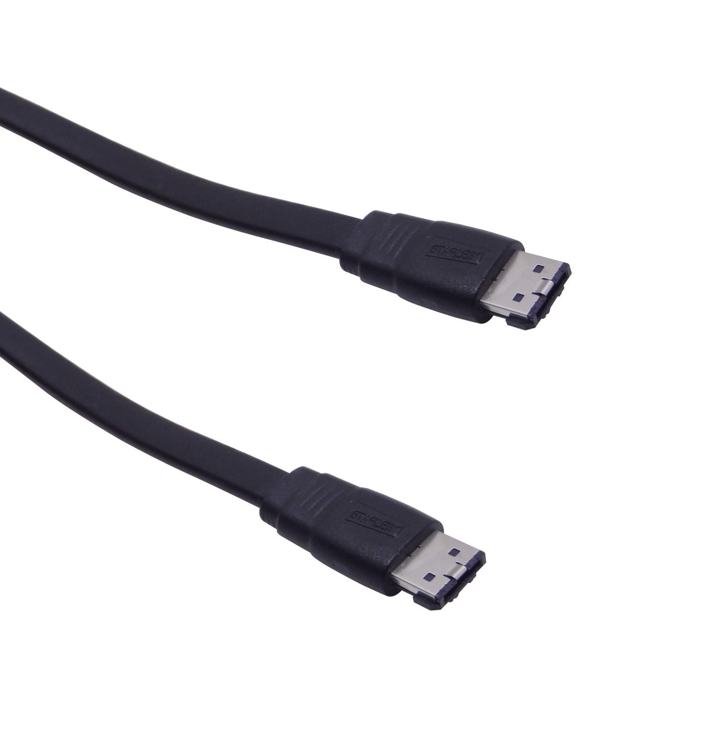 ESATA Cable de Datos eSATA a eSATA 180cm 1,80 metros Color Negro para Disco Duro Externo