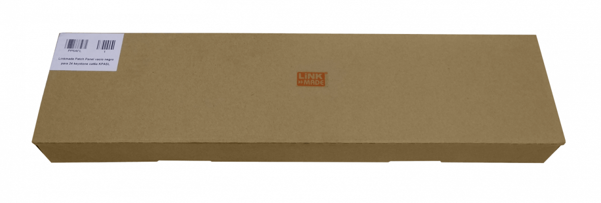 PP6AFL LINKMADE Metálico para-24-Keystone con Soporte Panel de Parcheo 1U Vacío Sin Cargar